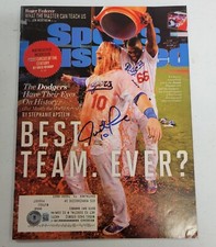 Justin Turner Signed LA Dodgers SI Sports Illustrated Mag 8/28/17 Beckett Auto 