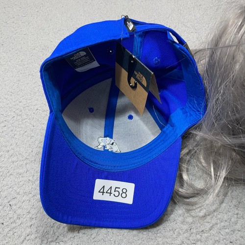North Face Hat Cap Blue Strap Back Adjustable TNF Logo Spell Out AR Arkansas NEW - Picture 16 of 16