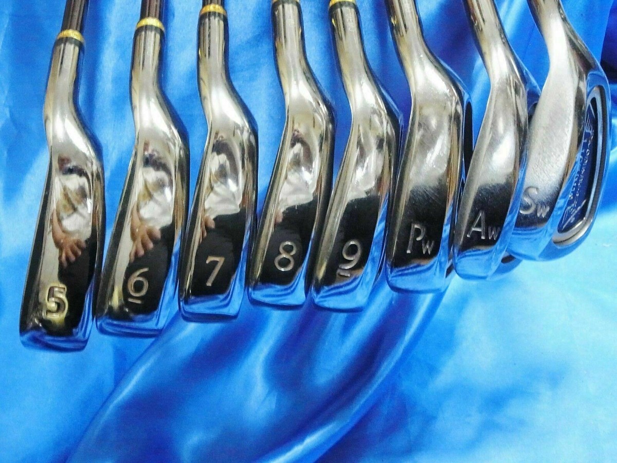 Set De Fers Maruman Majesty Prestigio Gold Premium - Gaucher - 8 Clubs Flex S