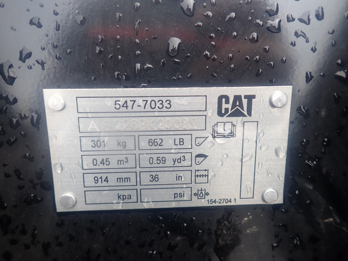 Caterpillar CAT Bucket 547-7033 Mini Excavator 310 Backhoe Loader