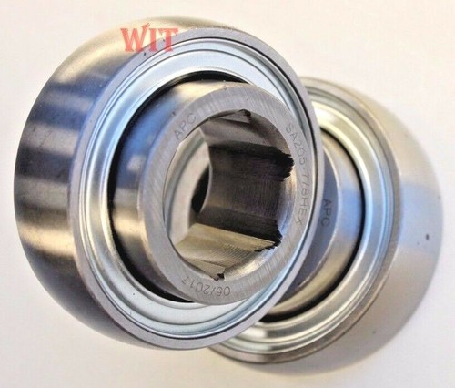 Premium SA205-7/8HEX Insert Bearing SA205 w/7/8" HEX Bore & Extended Inner Ring - Picture 5 of 5