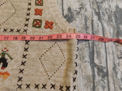 VTG 90's SWEATER LOT VEST FALL AUTUMN HALLOWEEN KATHRYN DEENE WOMENS PLUS 26 28 - Picture 6 of 19