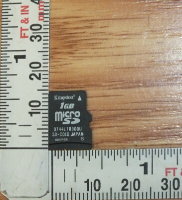 Genuine Kingston (SD-C01G) 1GB Micro SD Card Only *READ* | eBay