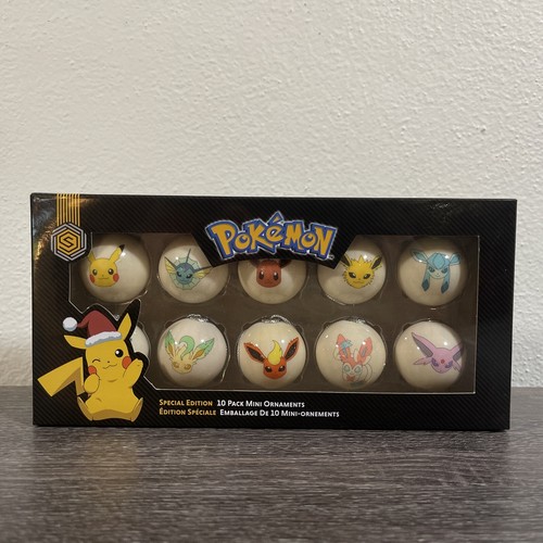 Pokemon Edizione Speciale Ufficiale 10 Pk Mini Nintendo Ornamenti Natalizi Pikachu - Foto 2 di 19