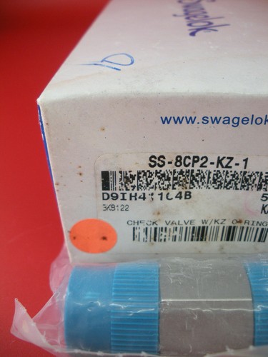 Swagelok SS-8CP2-KZ-1 Valvola di ritegno a fungo (1) pezzo SS8CP2KZ1 pressione fissa nuova - Foto 2 di 7