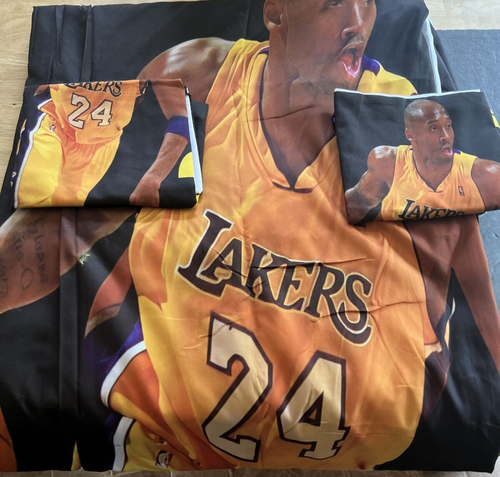 NBA Kobe Bryant schwarz Mamba Basketball Bettbezug mit 2 Kissenbezügen Queen Size - Bild 5 von 10