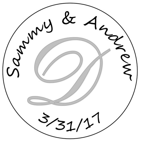 108 Personalized Monogram Wedding - Shower Hershey Kisses Labels - Party Favors - 第 7/29 張圖片