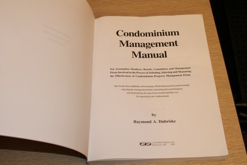 Condominium Management Manual : For Association Members, Boards, Committees, and - Picture 8 of 12