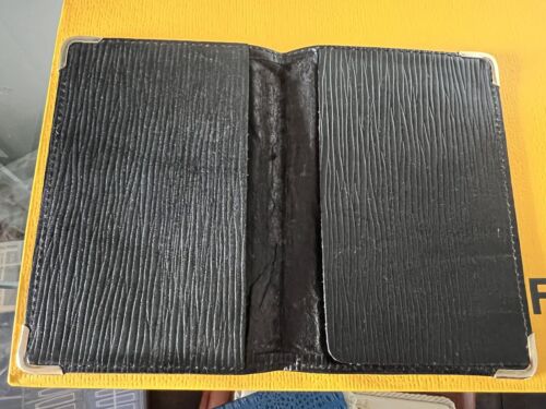 🔴 FENDI document holder men fabric pumpkin interior leather ORIGINAL vintage - Picture 3 of 11