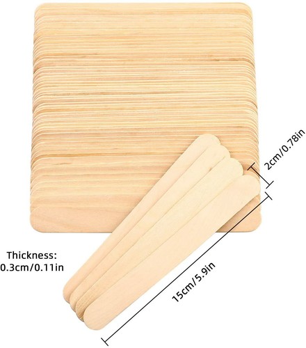 100 WAXING SPATULAS PROFESSIONAL DISPOSABLE WOODEN WAX STICKS PLUS | UK STOCK - Picture 4 of 8