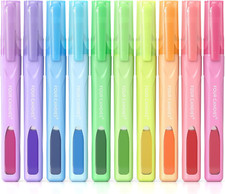 Four Candies Cute Pastel Highlighters, 10 PCS Highlighters Assorted Colors, Soft