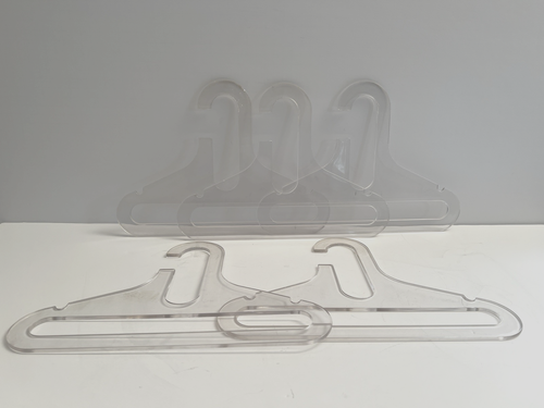 (5) Vintage MCM Karhumuovi Finland Style Lucite Acrylic Space Age 70s Hangers - Picture 3 of 5