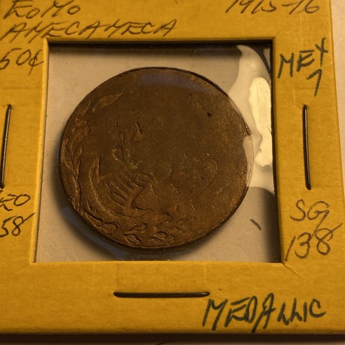 1915 Mexico 50 Cent Mexico/Amecamca - Picture 6 of 12