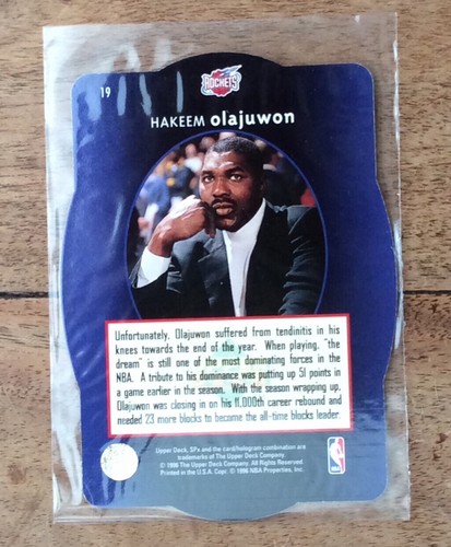 Hakeem Olajuwon Upper Deck SPX 1996-97 #19 Houston Rockets - Picture 2 of 3