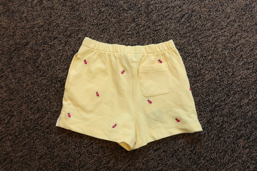 New Polo Ralph Lauren Girls Ladybug Shorts - Size 6 - Yellow - Picture 4 of 4
