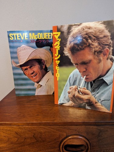 Steve McQueen Photo Book Lot Japanese Cine Albums Movie Film Magazine JPN RARE
