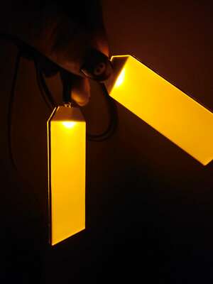 DIY Bendable LED Blue Light Eyes For Iron Man Batman Helmet Mask Cosplay Parts E - Foto 9