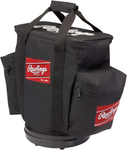 Rawlings Baseball Carry Case Bag Container 5 Dozen 60 Balls Black Top Handle - Picture 3 of 19