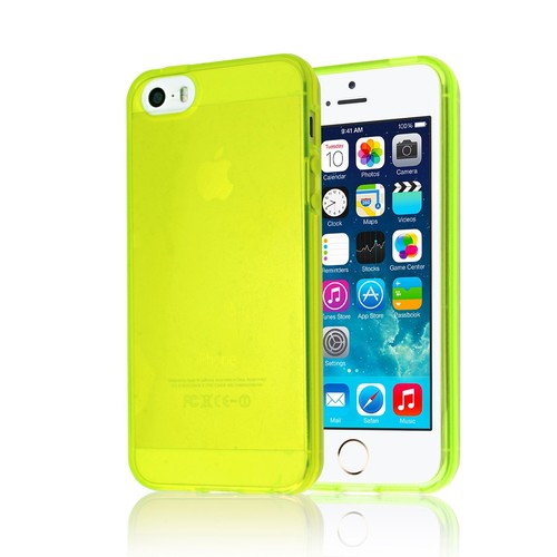 Iphone 5/5S TPU Gel Skin Case / Cover + 1 Screen Protector Strong Compact - Picture 6 of 9