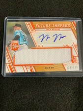 2019 Elite Extra Edition Future Threads Nick Neidert 131/149 Auto Orange 🔥⚾️🔥