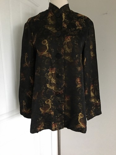 VTG HARARI OWL PRINT JACKET SIZE
