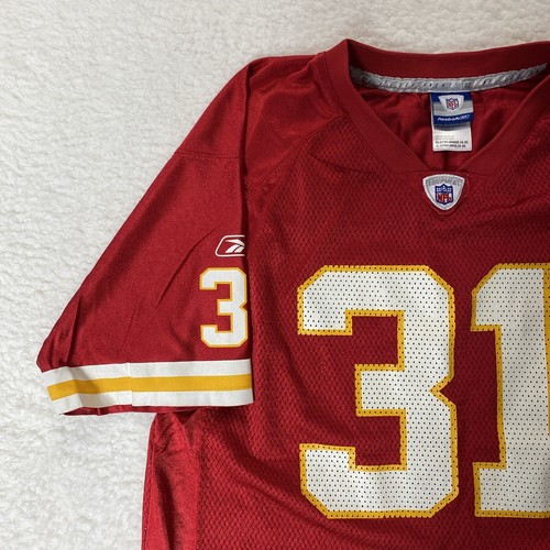 Reebok NFL Priest Holmes #31 Kansas City Chiefs Red Football Jersey Sz YOUTH XL - Picture 12 of 17
