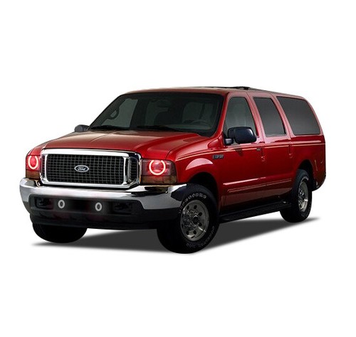 Kit de halo de faros IR RGB multicolor para Ford Excursion 00-04 - Imagen 2 de 11