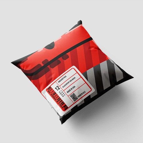 Sneaker Pillow,Streetwear Decor,Hypebeast Room Style,Sneakerhead Gift Cover - Picture 2 of 10