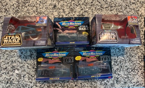 Micro Machines Star Wars Action Fleet Snowspeeder Tie Interceptor + 3Small Ships - Picture 1 of 6