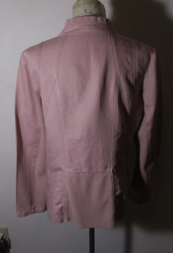 SUNDANCE Pink Full Zip Linen Jacket Women's Size 12 - Picture 5 of 6
