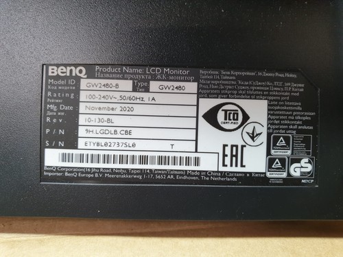 Genuine Replacement Parts for BenQ GW2480-B 24" FH Computer Monitor - Picture 5 of 21