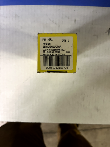 **Nuovo** Cooper Bussmann FWH-275A fusibili semiconduttore - Foto 5 di 5
