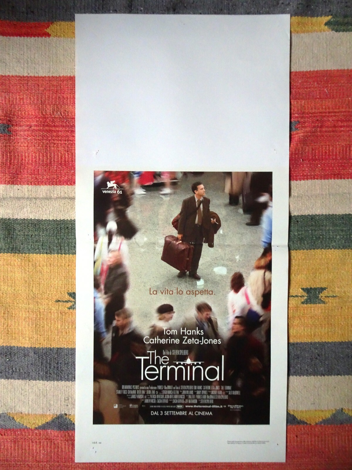 Locandina originale film The Terminal (2004) - Regia di Steven Spielberg