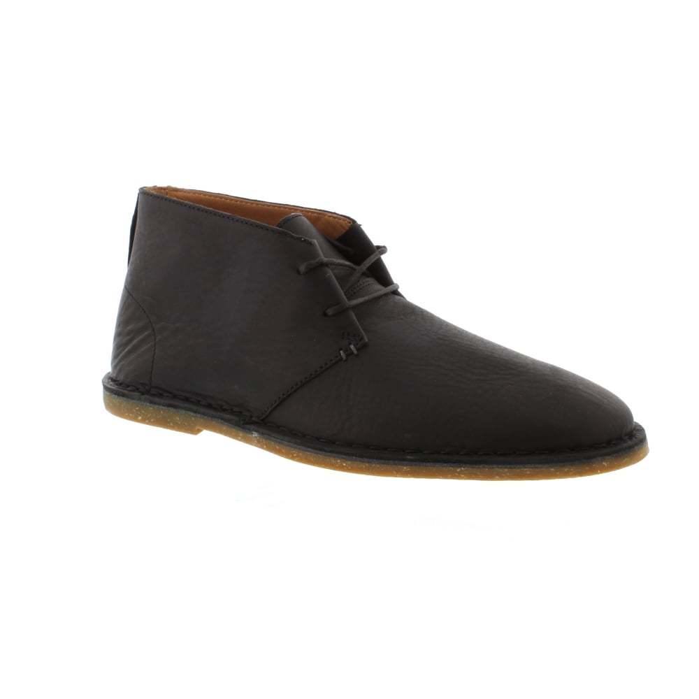 Clarks Baltimore Mid - Black Leather Mens Boots Clarks Baltimore Mid - Black Leather Mens Boots
