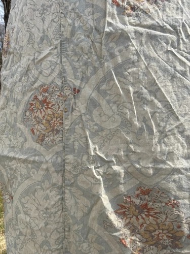 Pottery Barn Camilla Beige Floral Medallion Full/Queen Duvet Cover Linen Cotton - Picture 8 of 10