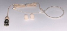 Single Earhook Headset Microphone w/ 4 pin mini XLR for Audio Technica Wireless