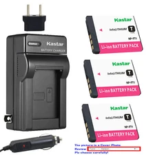 Kastar Battery AC Charger for Sony NP-FT1 FT1 & Sony Cyber-shot DSC-T5 Camera