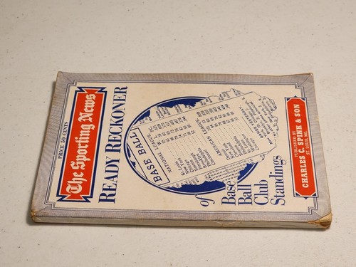 1950's Sporting News Ready Reckoner of Baseball Club Standings Spalding Spink - Picture 3 of 7