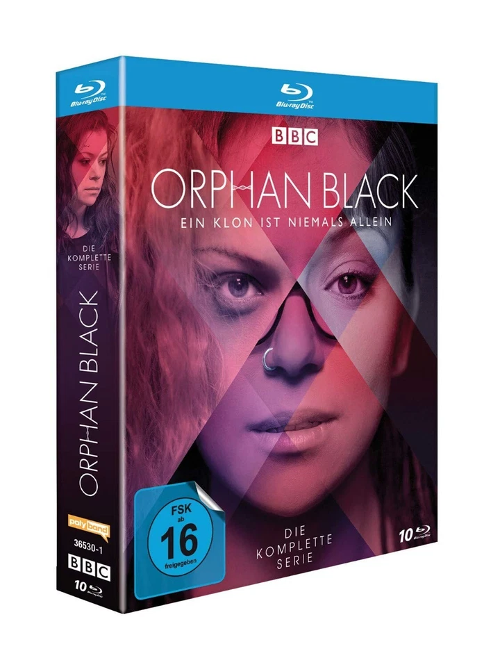 Orphan Black The Complete Series(Blu-ray,Region Free,10-Disc Set,Seasons 1-5)New Foto 2 de 3