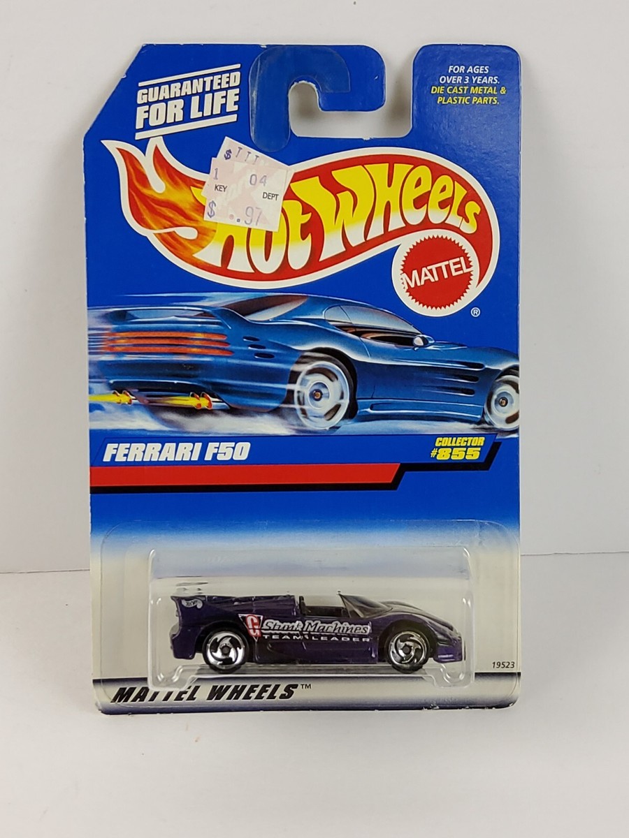 1998 Hot Wheels Ferrari F50 Purple SB 855 Diecast Car 19523 Blue