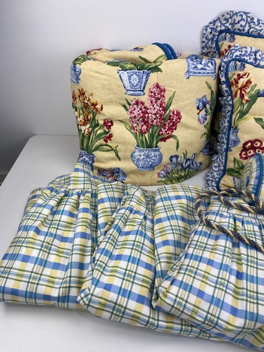 Juego de edredón completo Melanie Buttercream 6 piezas floral chinoiserie Thomasville en casa - Imagen 4 de 18