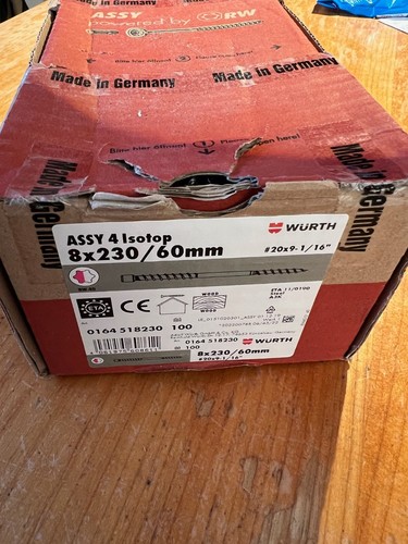 199 Schrauben ----     ASSY® 4 ISOTOP Schrauben --- 8x230/60mm Dach  - Bild 9 von 10