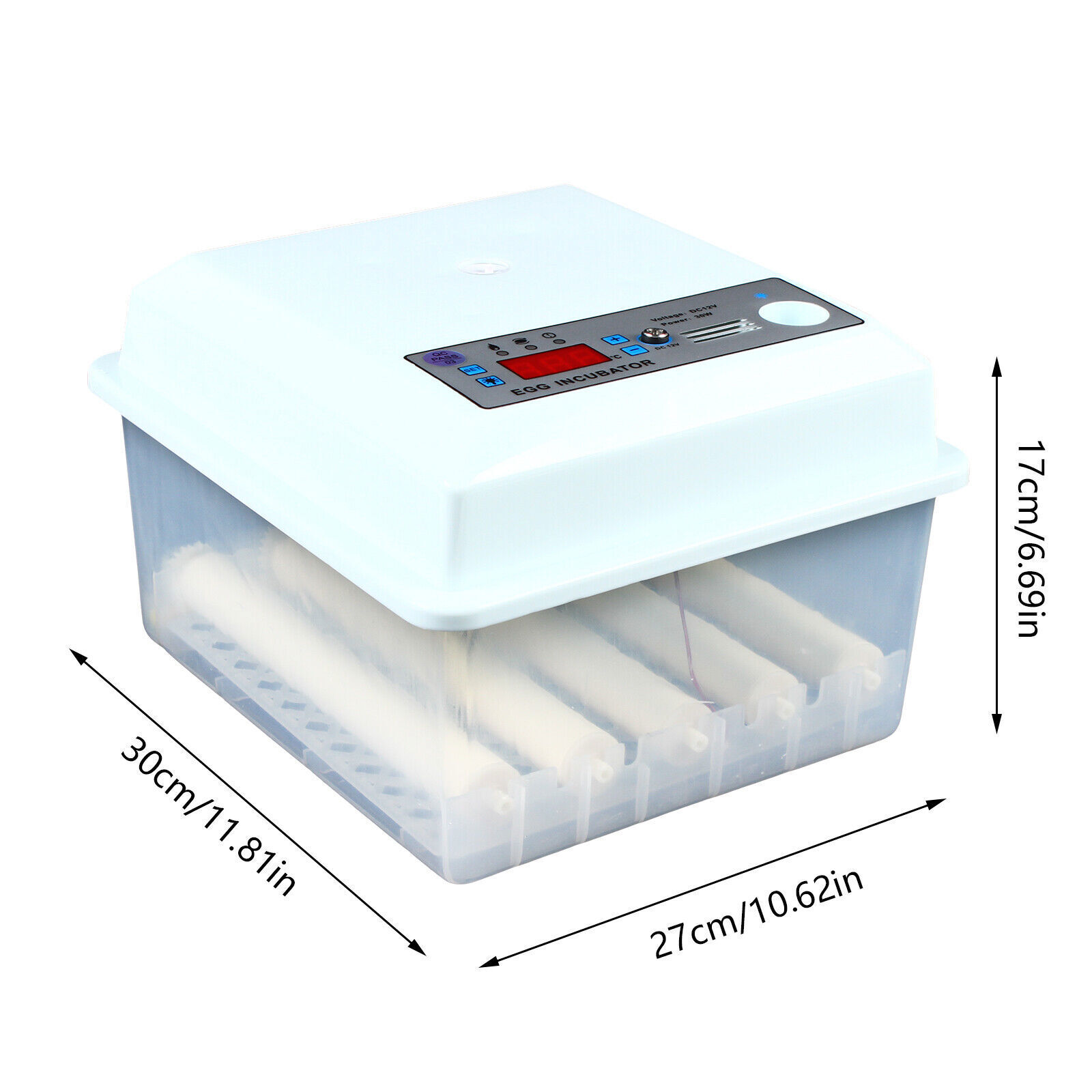 16 Eggs Incubator Automatic Digital Turner Hatcher Chicken Temperature Control - Zdjęcie 5 z 14