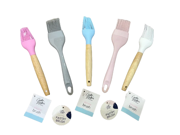 Baking Pastry Brush Silicone Oil Glazing BBQ Bakeware Utensils Cooking Marinade - Image 3 of 4