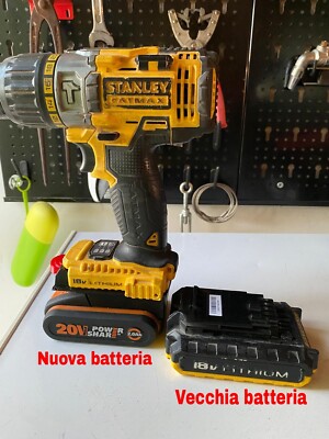 AKKU ADAPTER WORX POWER SHARE 20V AUF WERKZEUG STANLEY FATMAX 18V LITH