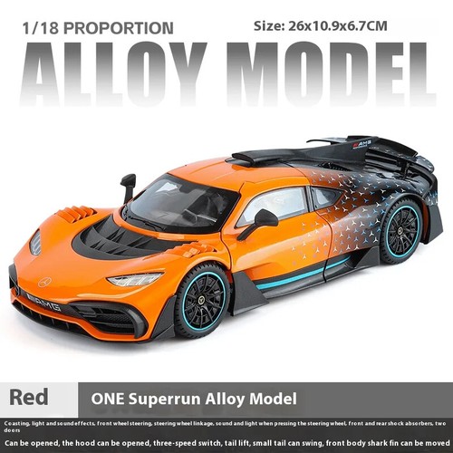1:18 Mercedes Benz AMG ONE Diecast Model Car with Sound & Light, Birthday Gift - Picture 10 of 18