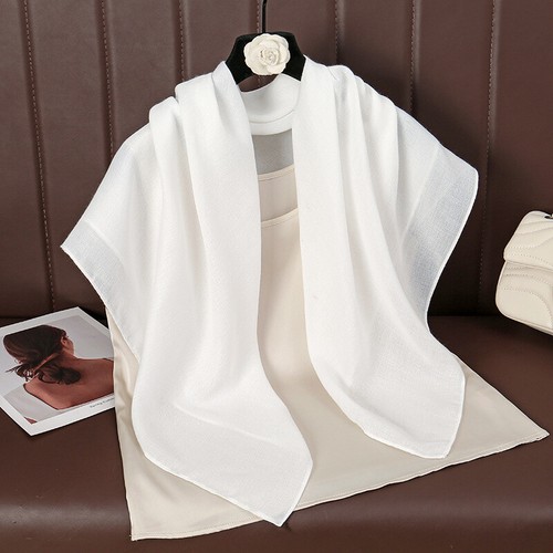 90*90cm Women Soild Color Square Scarf Turban Head Cover Wrap Scarves Shawls New - Picture 11 of 29