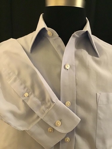 Nautica, size, 16.5-34,35, pale blue, spread collar, dress/ casual shirt - Picture 3 of 5