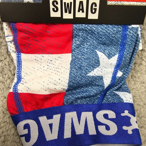 SWAG Boxer Briefs Mens Large L 34-36 Underwear American Flag Trunks Stars NWT B - Picture 14 of 16
