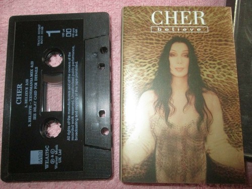 Cher ‎– Believe Label: WEA ‎– WEA175C,  3984 25530 4 Tape Cassette Single - Picture 1 of 4